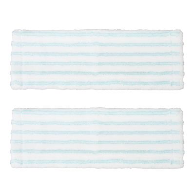 2PCS Microfiber Flat Mop Pads, 18.9 x 6.7in Washable Flat Mop Refills Reusable Mop Replacement for Dry Wet Use