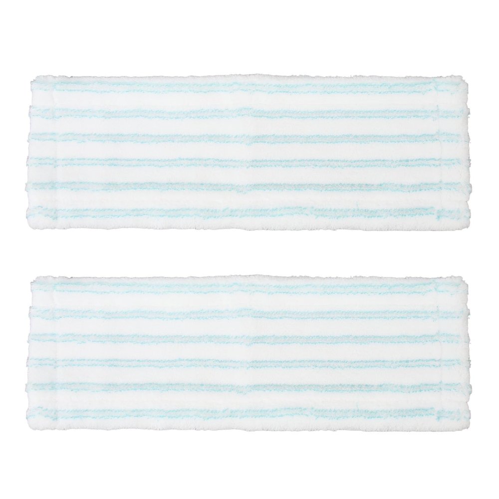 2PCS Microfiber Flat Mop Pads, 18.9 x 6.7in Washable Flat Mop Refills Reusable Mop Replacement for Dry Wet Use