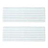 2PCS Microfiber Flat Mop Pads, 18.9 x 6.7in Washable Flat Mop Refills Reusable Mop Replacement for Dry Wet Use view 1