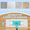 2PCS Microfiber Flat Mop Pads, 18.9 x 6.7in Washable Flat Mop Refills Reusable Mop Replacement for Dry Wet Use view 3