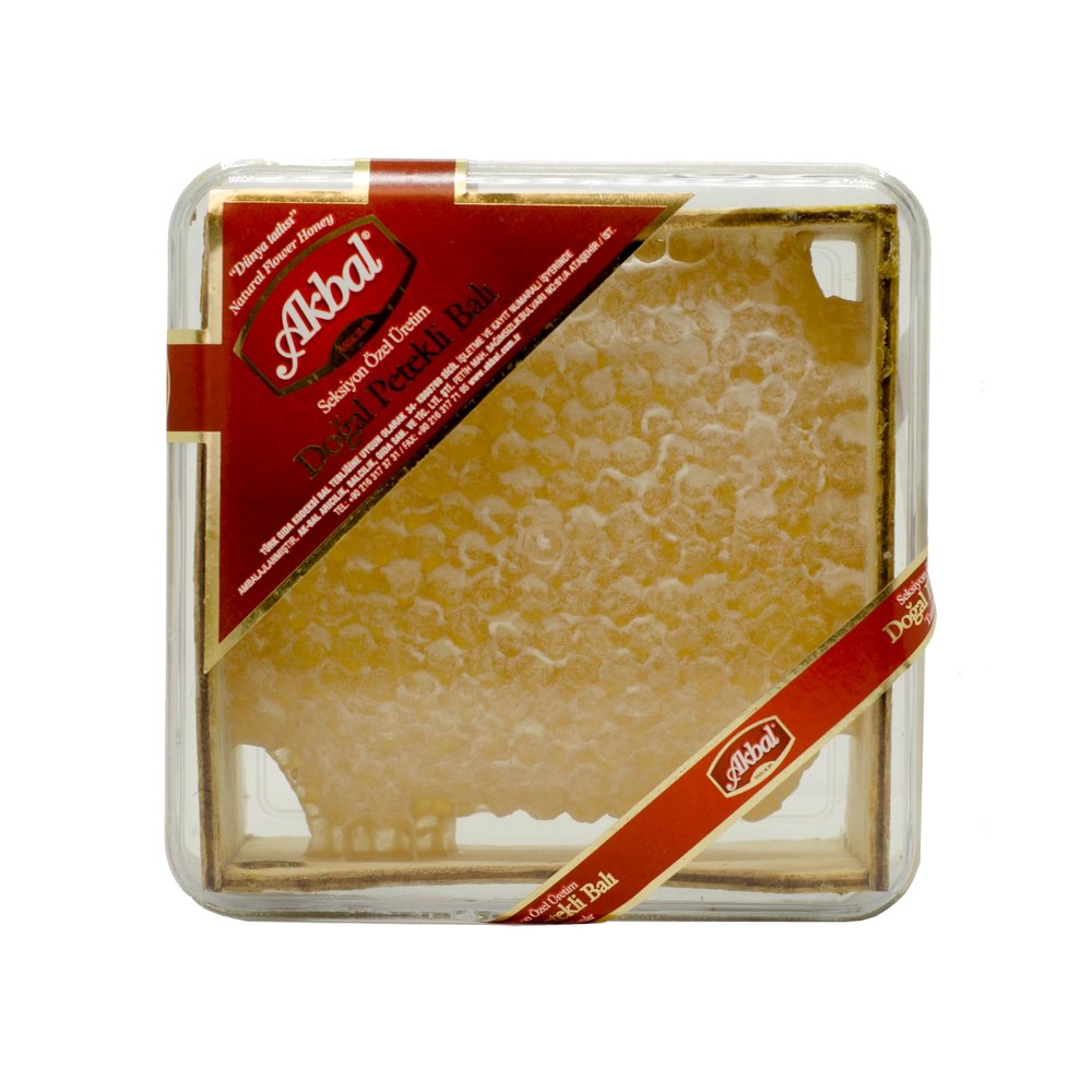 100% Natural Honey combs Raw edible -Collected Directly from the Hive without Cutting, Filtering or Processing.- Unfiltered Wild Honeycomb - 100% Pure Turkish local Honey -Real Honey with Honeycomb - No Additives, No Preservatives (14 oz)
