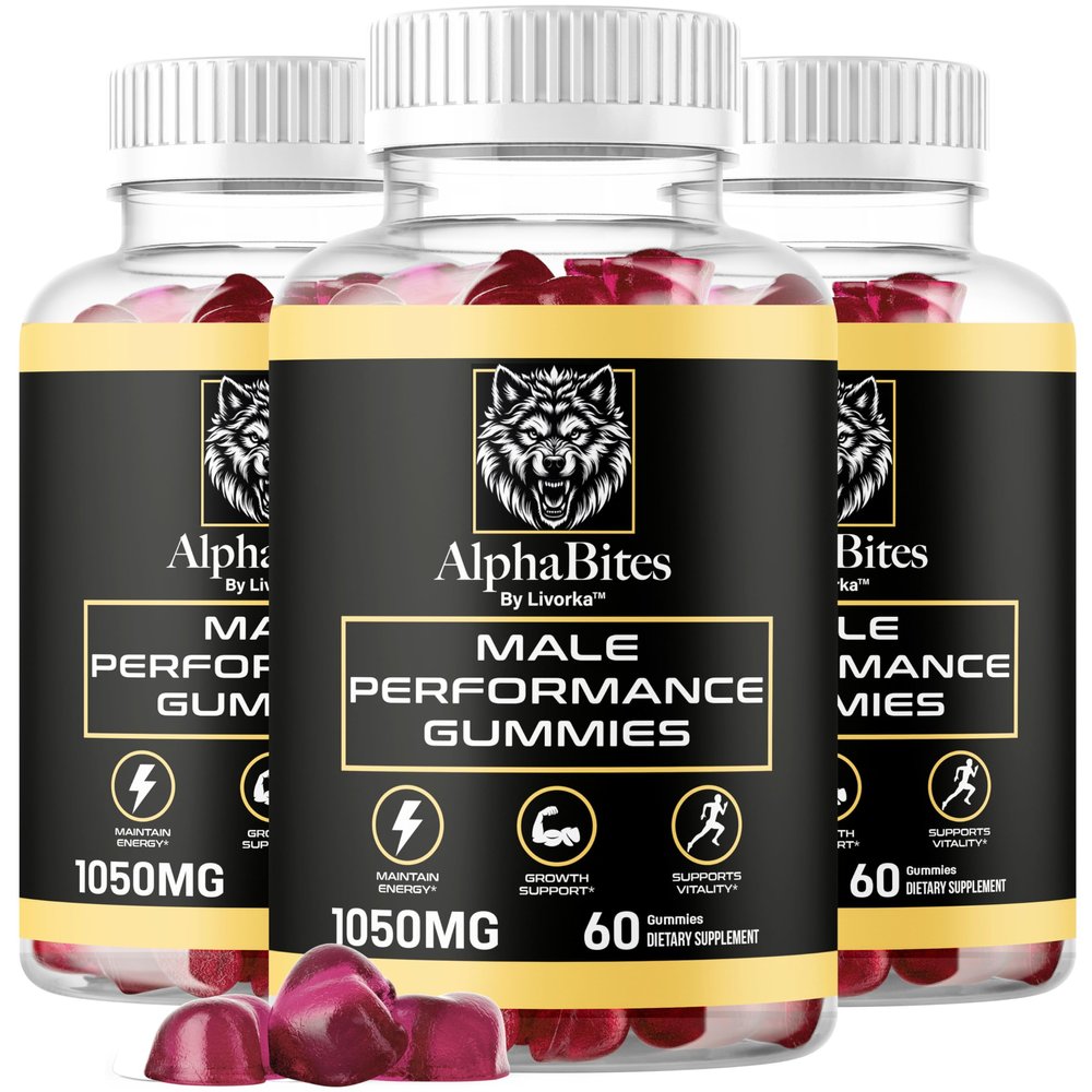 (3 Pack) Alpha Bites - Original Formula 7 in 1 Alpha Bites Gummies, AlphaBites for Men, Official Advanced Premium Performance and Energy, Alpha Bite Gummy Reviews, for 3 Months