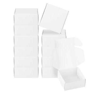 PATIKIL 2.5x2.5x1.2 Paper Soap Box, 40 Pack Homemade Soap Boxes Square Presents Packaging Boxes for Birthday Christmas DIY Craft, White
