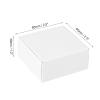 PATIKIL 2.5x2.5x1.2 Paper Soap Box, 40 Pack Homemade Soap Boxes Square Presents Packaging Boxes for Birthday Christmas DIY Craft, White view 2