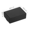 PATIKIL 3.3x2.4x1.2 Paper Soap Box, 20 Pack Homemade Soap Boxes Rectangle Presents Packaging Boxes for Birthday Christmas DIY Craft, Black view 2
