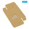 PATIKIL 3.8x2.8x1.2 Paper Soap Box with Window, 40 Pack Homemade Soap Boxes Triangle Presents Packaging Boxes for Birthday Christmas DIY Craft, Brown view 3