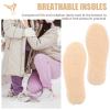 FRCOLOR 3pairs Boy Girl Insole Warm Shoe Pads for Boys Girls Thick Fleece Liner Comfortable Footwear Accessory for School and Sports Fleece view 4