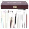 20Pcs Ear Wax Removal Tools, Stainless Steel Earwax Remover Kit Deeply Clean Massage Relaxing Ear Spoon Curette Tweezers Goose Feather Stick Set Ear Pick Earwax Cleaner Set view 1