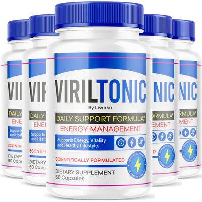 (5 Pack) Viriltonic Capsules, Viriltonic Advanced Support Formula Pills (300 Capsules)