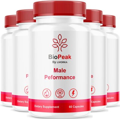 (5 Pack) BioPeak Capsules, BioPeak Advanced Support Formula Pills (300 Capsules)