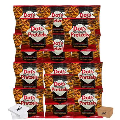Dot's Original Pretzels Snack Bags Pack Of 15, 1 OZ Bundle with Marktmatch