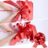 2 Pcs Large Ribbon Pull Bow - 12" Wide, Big Gift Bows for Cars Decor, New Houses, Gift Basket, Presents, Wreath, Decoration, Office (Red) view 3