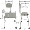 YXCUSAM Shower Chair, Bathroom Shower Seat for The Elderly with Adjustable Backrest/armrests, Suitable for Bathroom, Living Room view 3