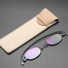 XOMSFKB Retro Oval Presbyopic Glasses Ultrathin Portable Computer Glasses HD Folding Reading Glasses Anti Eyestrain 3.00(+2.5) view 3