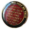 16 Year AA Medallion Metallic Black Founders Tri-Plate Sobriety Chip view 2