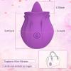 NineLife Basics Easy to Operate Rose Shape Toys Update Model 3 in 1 Rose Toy with Tongue Licking, Thrusting and Vibrating Adult Tools YN3+6 * 9 view 2