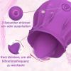 NineLife Basics Easy to Operate Rose Shape Toys Update Model 3 in 1 Rose Toy with Tongue Licking, Thrusting and Vibrating Adult Tools YN3+6 * 9 view 3