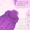 NineLife Basics Easy to Operate Rose Shape Toys Update Model 3 in 1 Rose Toy with Tongue Licking, Thrusting and Vibrating Adult Tools YN3+6 * 9 view 4