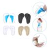 NOLITOY 12pairs Arch Gel Insoles for Flat Feet Self-Adhesive Cushions for Sandals and Casual Shoes Comfortable Support and Standing view 3