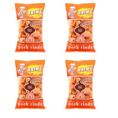 NineLife Basics SOL MAR Fried Pork Rinds - 4 Pack Crunchy Barbecue Flavorful Snack High Protein Value Parties Gift Movie Celebration Bonus Item Fexete
