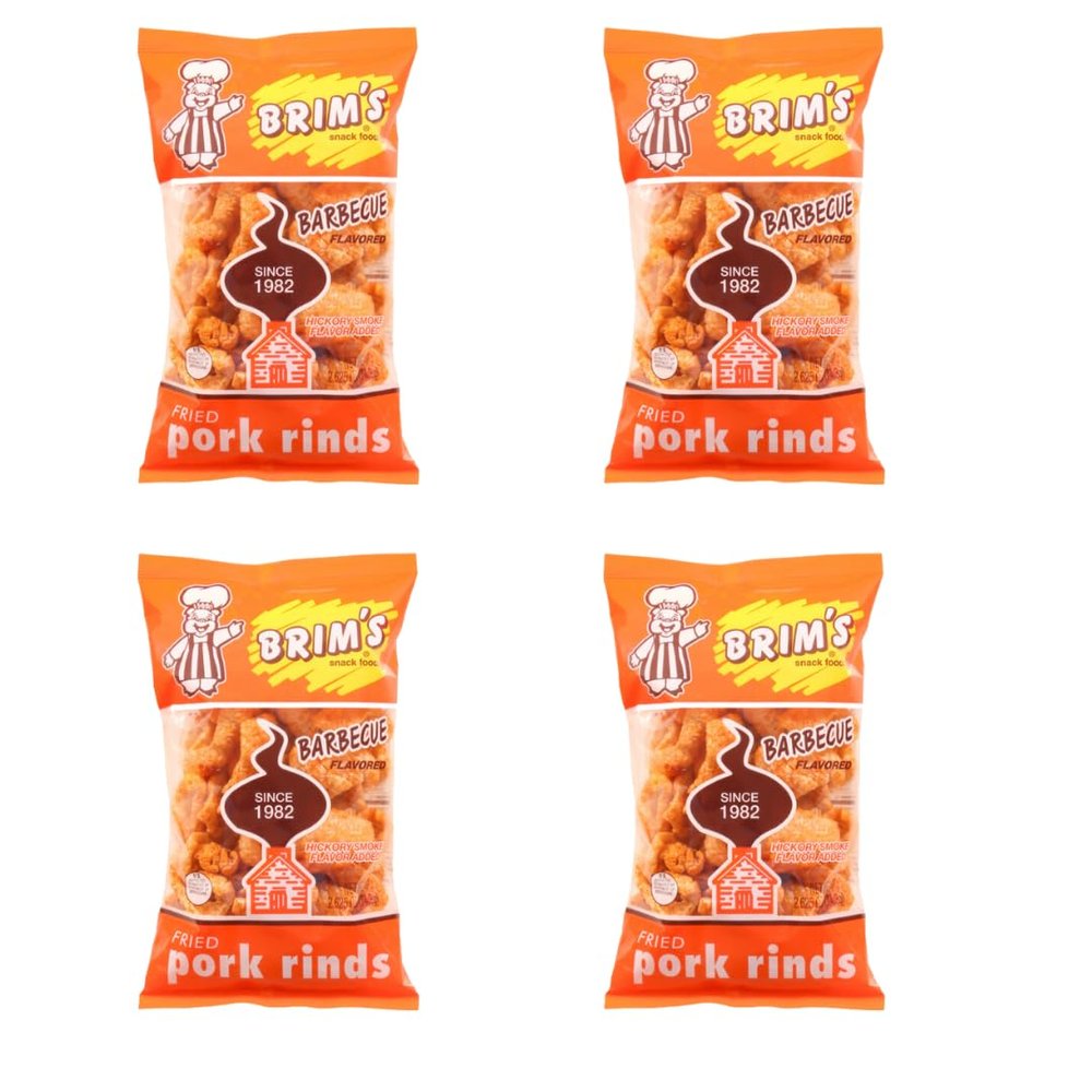 NineLife Basics SOL MAR Fried Pork Rinds - 4 Pack Crunchy Barbecue Flavorful Snack High Protein Value Parties Gift Movie Celebration Bonus Item Fexete