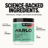 Harlo 3-in-1 Electrolytes Powder with Creatine & Collagen  High Sodium Performance Hydration | Zero Sugar | NSF Certified | Watermelon Salt (30 Servings) view 4