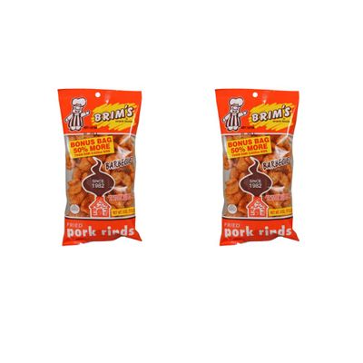 NineLife Basics SOL MAR Fried Pork Rinds - 2 Pack Crunchy Barbecue Flavorful Snack High Protein Value Parties Gift Movie Celebration Bonus Item Qistes
