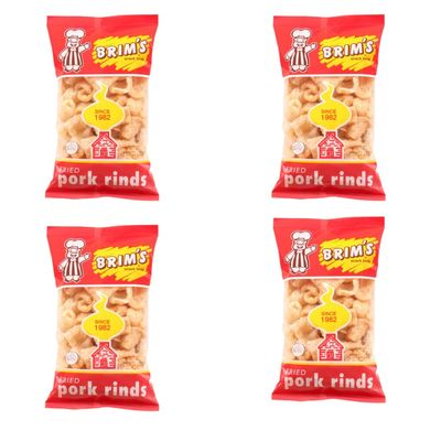 NineLife Basics SOL MAR Fried Pork Rinds - 4 Pack Crunchy Original Flavorful Snack High Protein Value Parties Gift Movie Celebration Bonus Item Fexete
