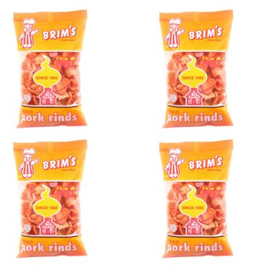 NineLife Basics SOL MAR Fried Pork Rinds - 4 Pack Crunchy Red Hot Flavorful Snack High Protein Value Parties Gift Movie Celebration Bonus Item Fexete