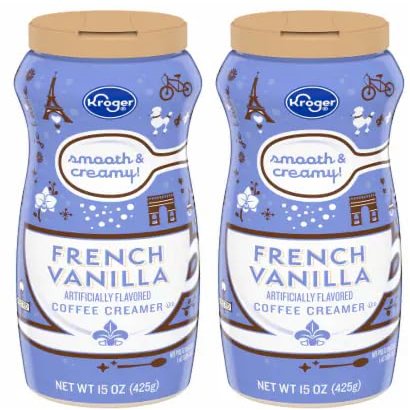 NineLife Basics ((Pack of 2)) French Vanilla Powdered Coffee Creamer 15 oz.