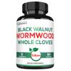 Satoomi 5 in 1 Wormwood Capsules Supplement - with Black Walnut Cloves Turmeric and Berberine HCl - 90 Capsules - Immune System & Digestion Health view 1