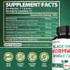 Satoomi 5 in 1 Wormwood Capsules Supplement - with Black Walnut Cloves Turmeric and Berberine HCl - 90 Capsules - Immune System & Digestion Health view 2