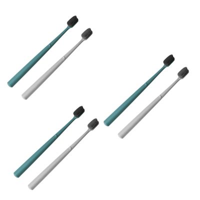 FOMIYES 6pcs Ergonomic Design Toothbrush Nylon Bristles Travel Adult Toothbrush for Oral Care Random Color