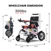 15 Miles Long Travel Range,Electric Wheelchair for Adults Intelligent Power Wheelchairs Lightweight Foldable All Terrain Motorized Wheelchair for Seniors Compact Airline Approved (Silver) view 2