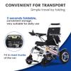 15 Miles Long Travel Range,Electric Wheelchair for Adults Intelligent Power Wheelchairs Lightweight Foldable All Terrain Motorized Wheelchair for Seniors Compact Airline Approved (Silver) view 4