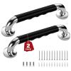 2 Pack 12 Inch Grab Bars for Bathtubs and Showers, Anti Slip Handicap Grab Bars for Shower, Safety Bath & Toilet Rail for Elderly Senior, Shower Handle Disability Assist Bathroom Handrail view 1
