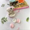 Contact Lens Case Kit, Cute Color Book Fox Contact Lens case with remover tool, Portable contact lens travel storage kit with mirror, container, tweezer, holder (Pink) view 3
