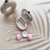 Contact Lens Case Kit, Cute Color Book Fox Contact Lens case with remover tool, Portable contact lens travel storage kit with mirror, container, tweezer, holder (Pink) view 4