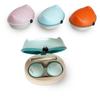 Contact Lens Case Kit, Cute Color Book Fox Contact Lens case with remover tool, Portable contact lens travel storage kit with mirror, container, tweezer, holder (Blue_Fox) view 1