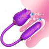 NineLife Basics Summer Newly Upgrade Popular Rose_Toy Handheld Tool for Women Waterproof Function Birthday Party Gifts BZ656, Purple view 2