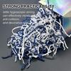 1LB Crinkle Cut Paper Shred Filler for Gift Box Bag and Basket On Holidays (Blue & White) view 4