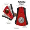 Prestige Import Group XoticEdge XhaleX Anodized Aluminum Body Dual Wing Stainless Steel Blade Cigar Cutter - Up to 64 Ring Gauge - Metallic Red & Black view 3