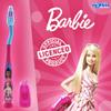 Barbie Toothbrush with Protection Cap, Suction Cup, Comfortable Handle and Soft Bristles for Kids view 2