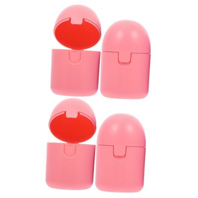 NOLITOY 4pcs Portable Period Cup Holder Cleaner Storage Case for Women Supplies Personal Items Sanitization Compact Travel-Friendly Design for and Travel