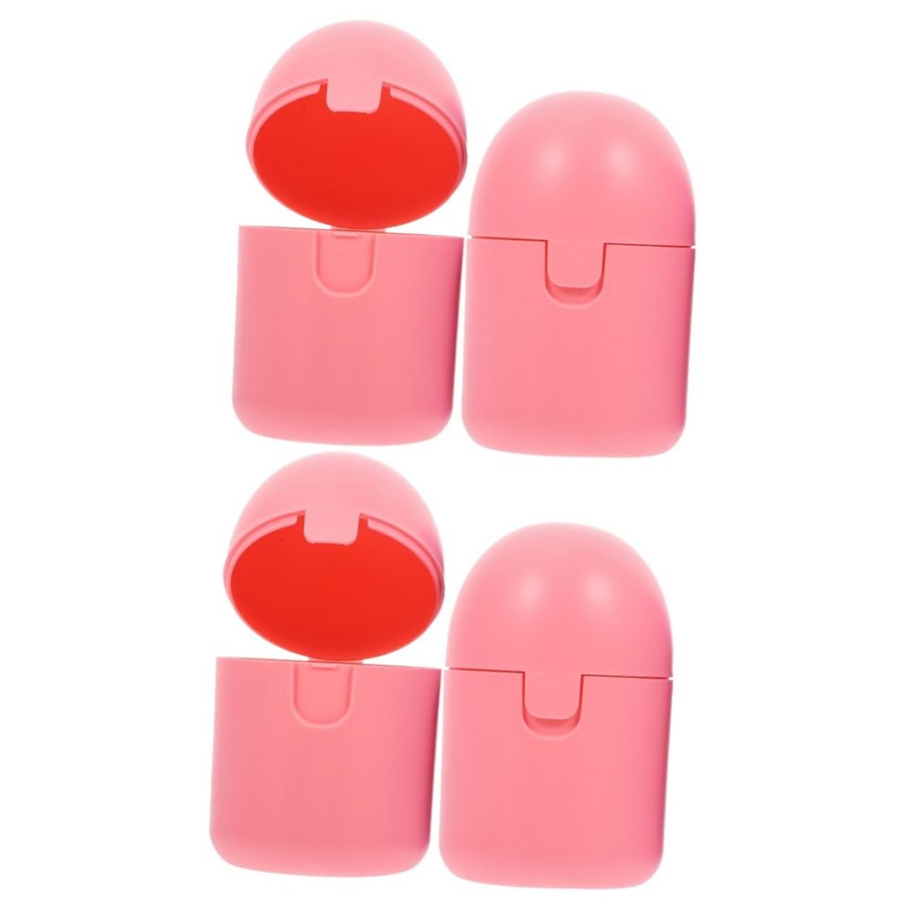 NOLITOY 4pcs Portable Period Cup Holder Cleaner Storage Case for Women Supplies Personal Items Sanitization Compact Travel-Friendly Design for and Travel