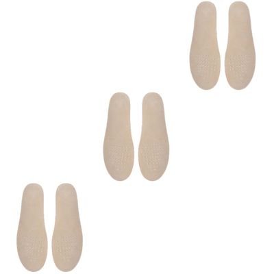 TOVINANNA 3pairs Shoe Lifts for Women Men Breathable Height Increase Insoles Taller Pads Comfortable Pig Skin Prevent Foot Slipping