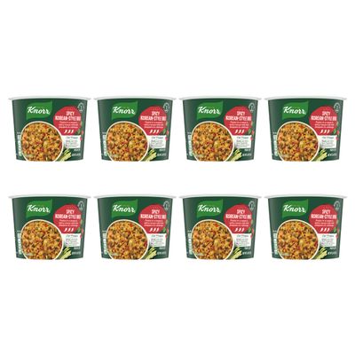 Knorr Pasta Cup Spicy Korean-Style BBQ 8 ct For a Quick and Easy Meal Made with 100% Real Vegetables & No Artificial Flavors or Preservatives, 2.6 oz