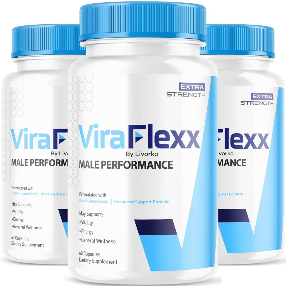 (3 Pack) ViraFlexx Pro Capsules for Men, Original ViraFlexx Pro Male Support Pills All Natural Support Overall Health, ViraFlex Premium Advanced Formula, Vira Flexx Reviews, 180 Capsules for 3 Months