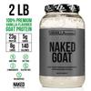 NAKED Goat Vanilla Protein Powder - Pasture Fed Goat Whey Protein Powder from Small-Herd Dairies - Only 3 Ingredients - GMO Free, Soy Free - All Natural - 23 Grams of Protein - 25 Servings view 3