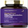 Tahoe Nutritionals Melatonin 12 mg | 120 Quick Release Capsules | Drug Free Supplement | Non-GMO, Gluten Free view 1